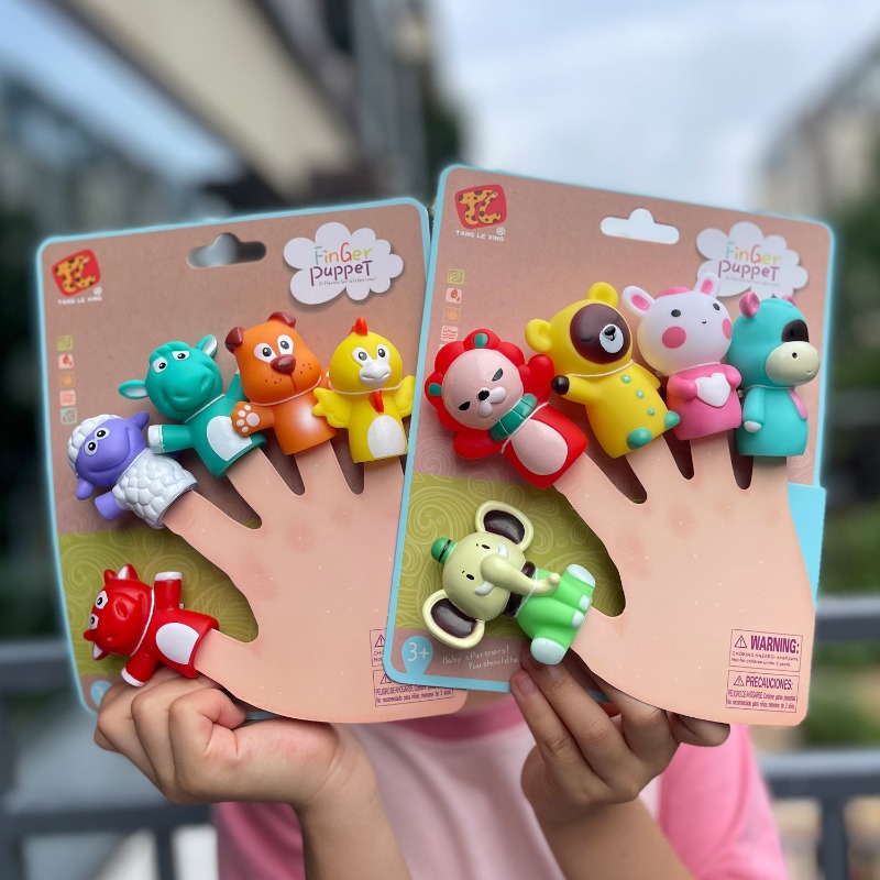 Kids Toys Elephant - 5 Stück Kinder Tier Finger Puppenspiel