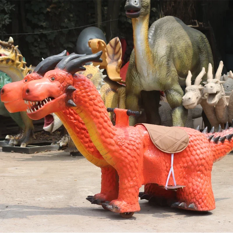 Kids Toys Mall - Großes Kinder-Dinosaurier-Elektroauto mit Musikfunktion, Spielzeugfahrzeug für
