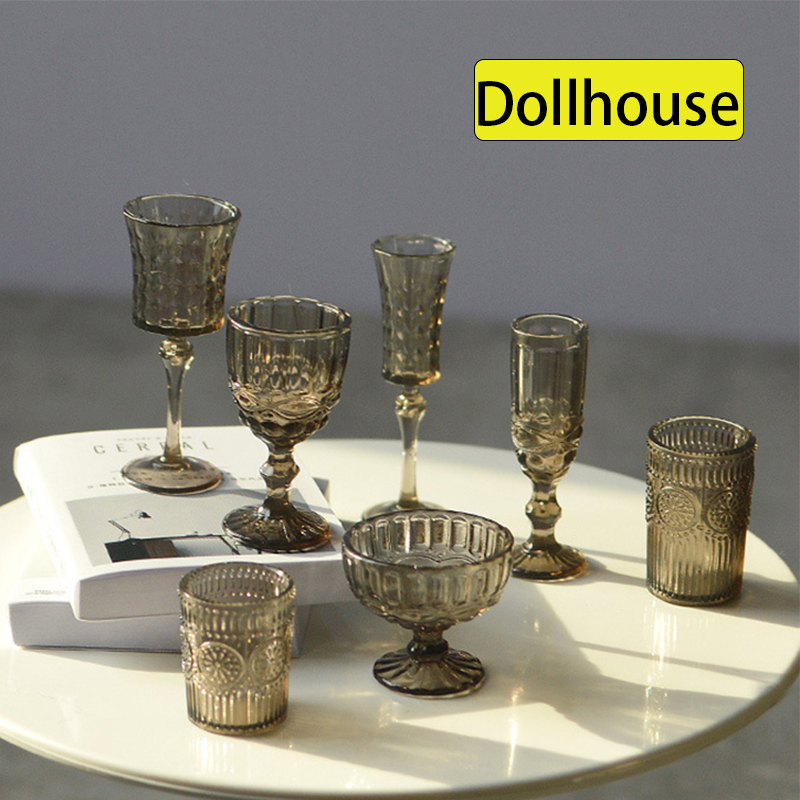 Dollhouse Furniture Set - 7 Teile/satz 1:6 Miniatur Wasser Tasse