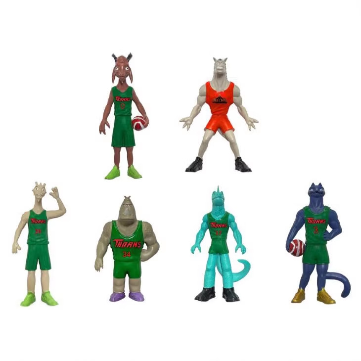 Kids Toys Mall - Heiße Film-GOAT-Basketball-Spielfiguren: PVC-Sammelstatuen, dekorative Ornamente, Figuren,