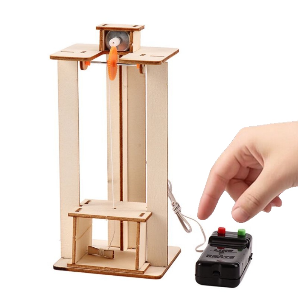 Science Experiment Kit - DIY Elektrisches Aufzug-Modell Puzzle-Spielzeug Wissenschafts-Experimentier-Set Kreative