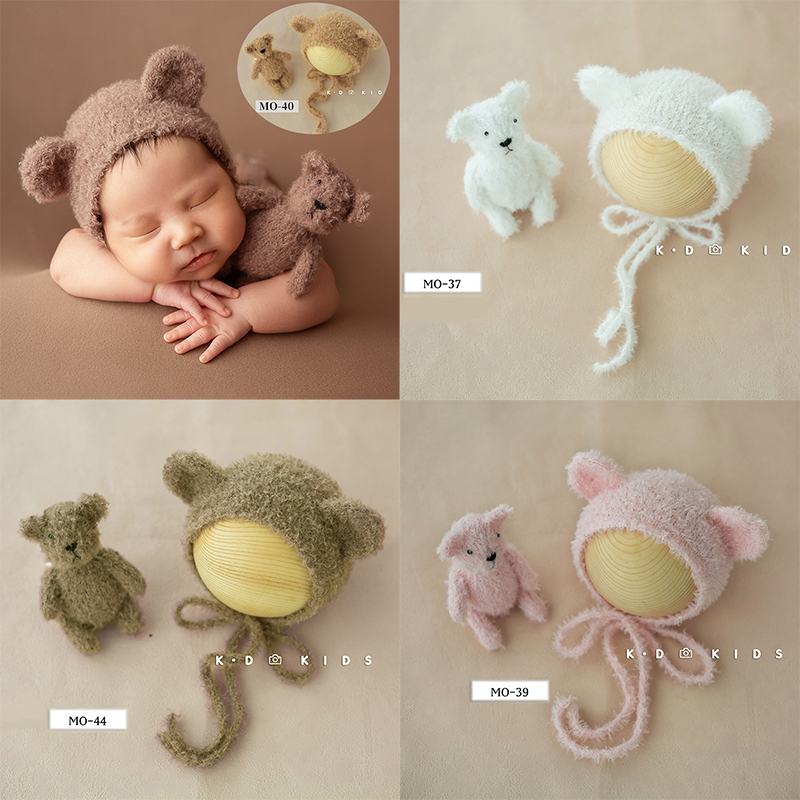 Kids Toys New Born - Niedliche Baby Bär Hut Puppe Plüsch