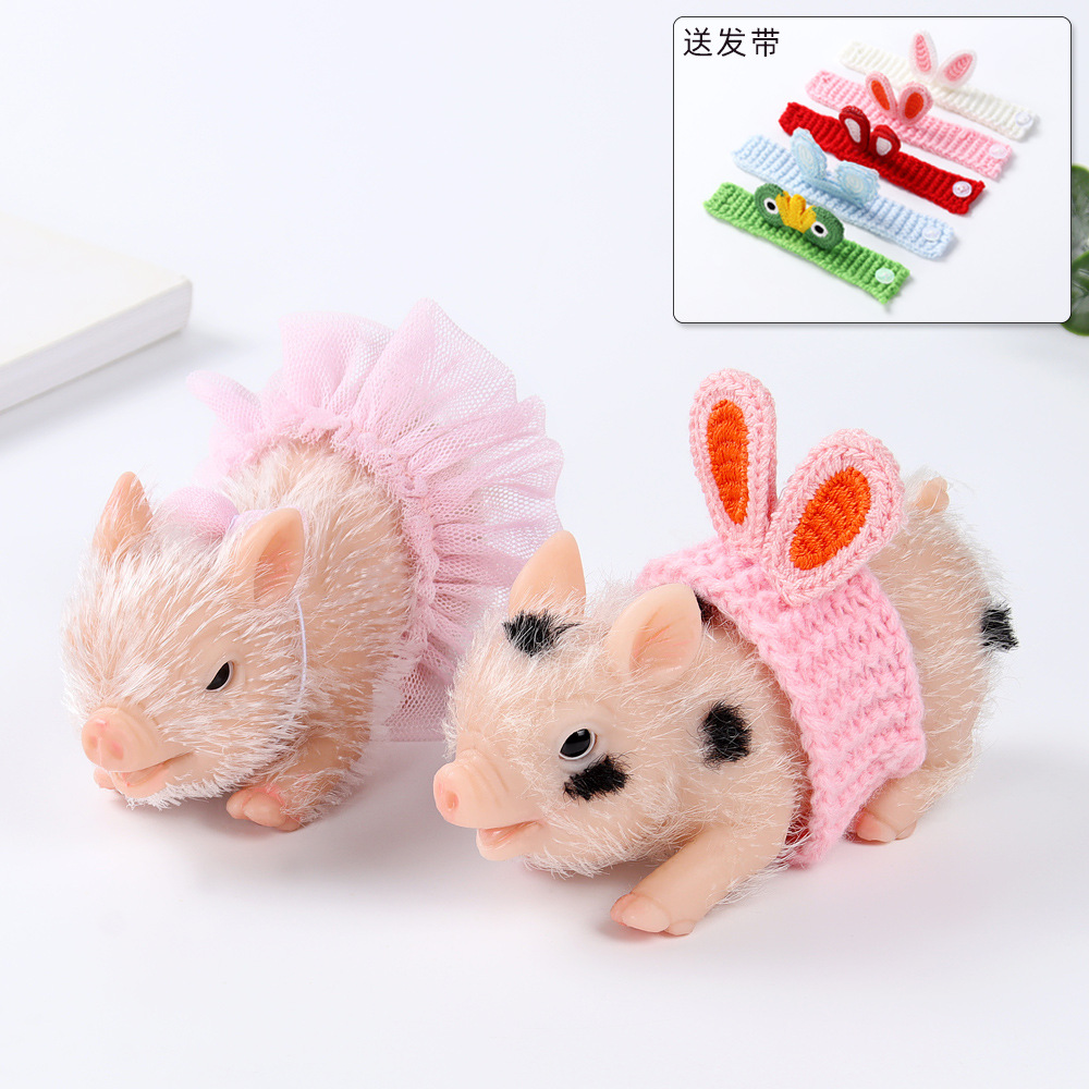 Kids Toys New Born - Silikon Mini Bauernhof Schwein Baby Puppe