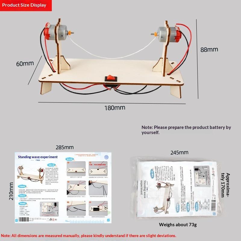 Science Experiment Kit - STEM-Physik-Experimentiermodell-Set, Demonstration der stehenden Welle, Lernspielzeug