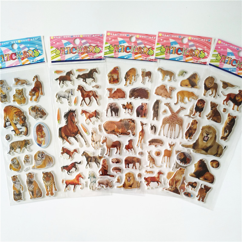 Kids Toys Elephant - 6 stücke Wilde Tiere Stil Aufkleber