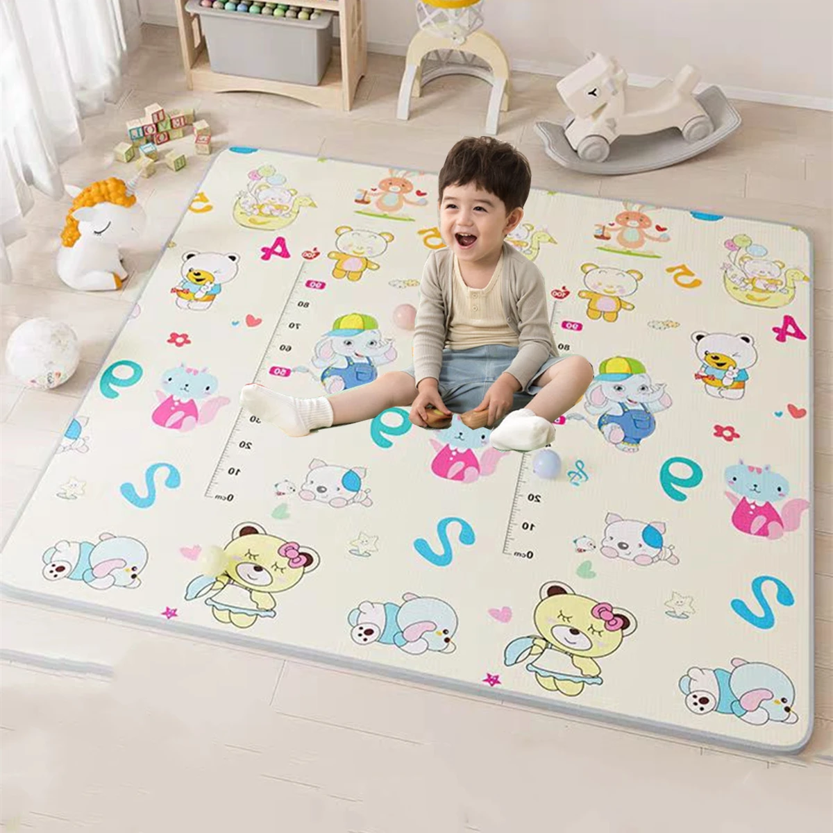 Kids Yoga Toys - Baby Spielen Matte Wasserdicht Weichen Boden