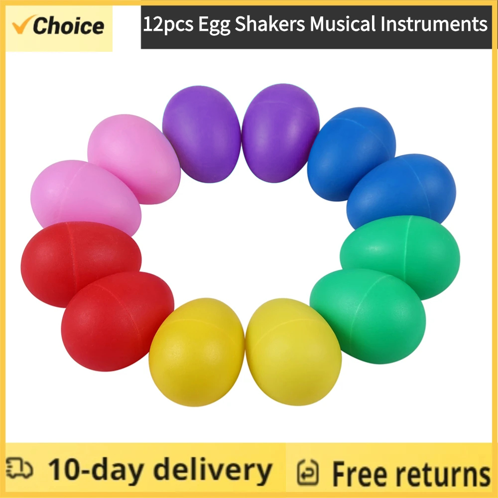 Kids Toys Easter - 12 Stück Osterei-Shaker für Kinder –
