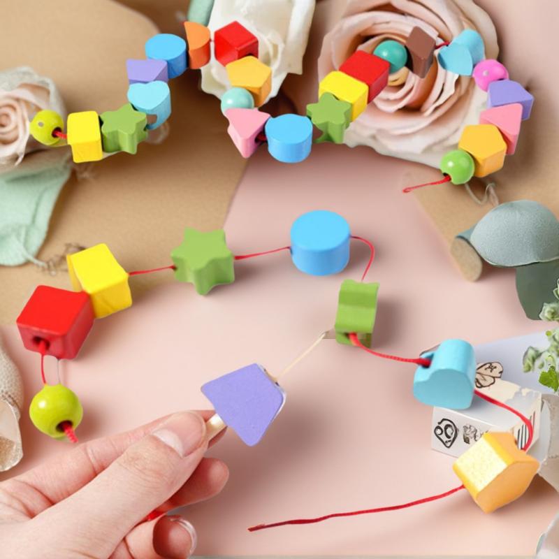 Montessori-Spielzeug für frühe – Wooden Blocks Stacking Bewertung und Preis