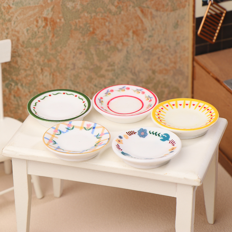 5Pcs 1/12 Puppenhaus Mini Plat – Dollhouse Furniture Set Bewertung und Preis