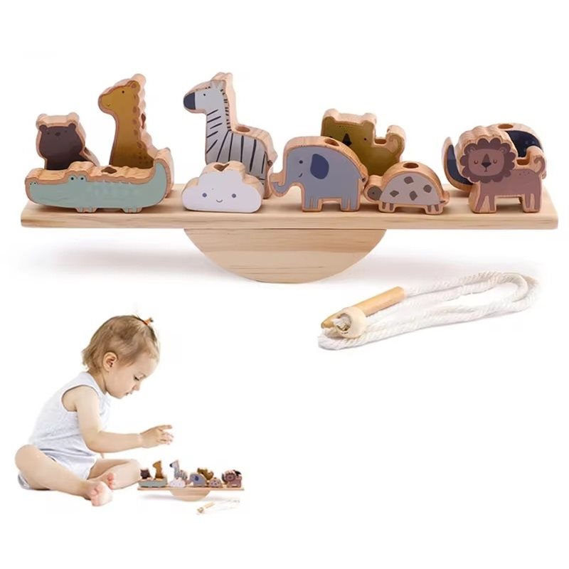 ABUM-Lernspielzeug-Balancierbl – Wooden Blocks Stacking Bewertung und Preis