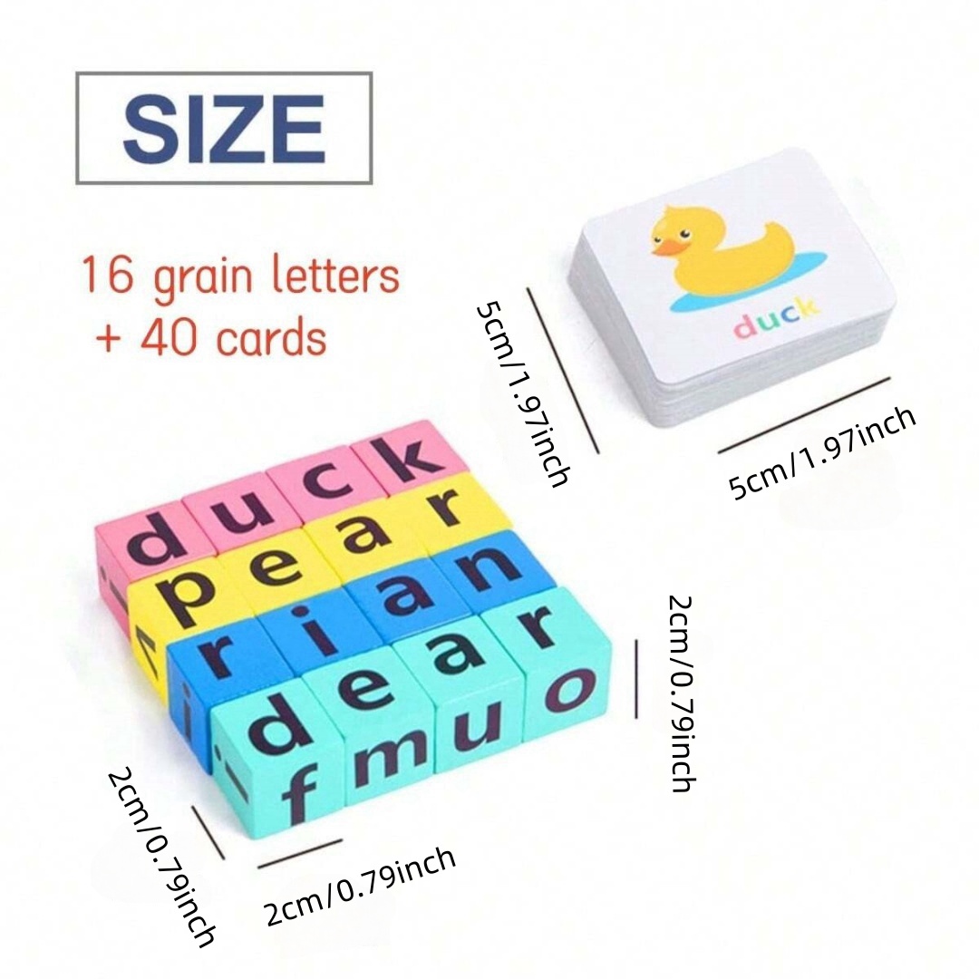 Alphabet-Rechtschreibbrettspie – Wooden Blocks Stacking Bewertung und Preis