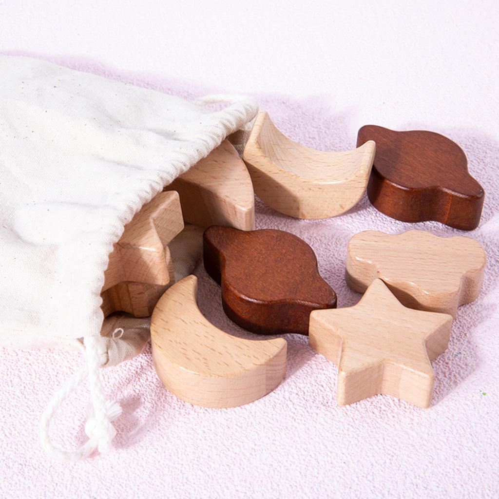 Montessori-Spielzeug Mond-Stap – Wooden Blocks Stacking Bewertung und Preis