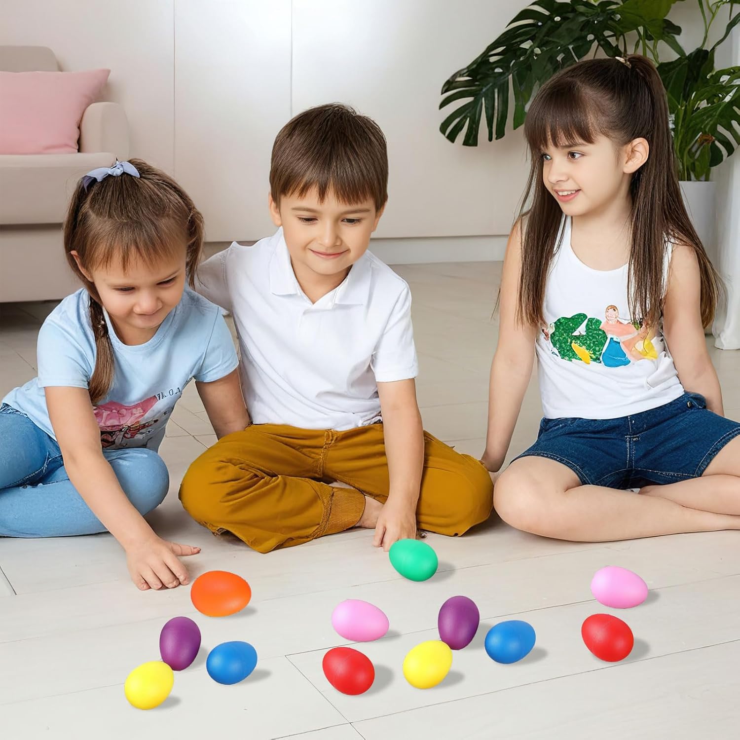 2 Stücke Kunststoff Ei Shaker  – Kids Toys Easter Bewertung und Preis