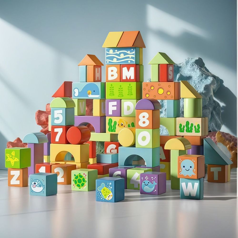 Holzbausteine für frühkindlich – Wooden Blocks Stacking Bewertung und Preis