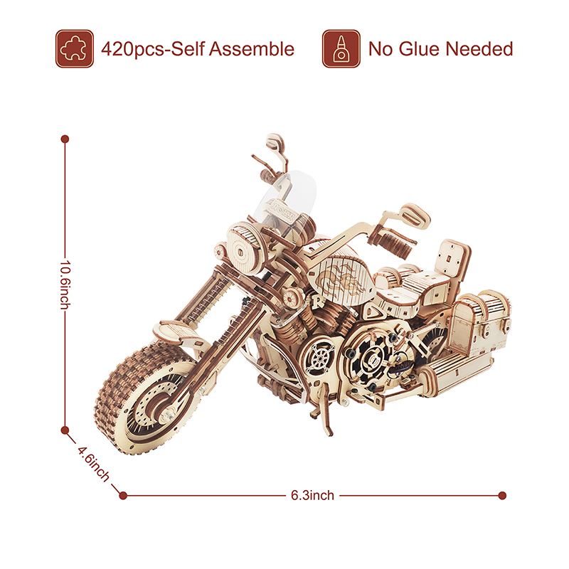 Robotime Motorrad-Puzzle 3D Ho – Wooden Blocks Stacking Bewertung und Preis