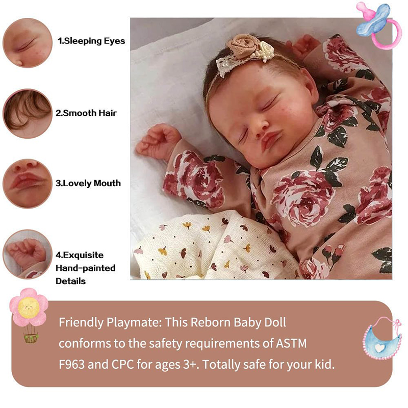 19-Zoll-Reborn-Bebe Rosalie-Ne – Kids Toys New Born Bewertung und Preis