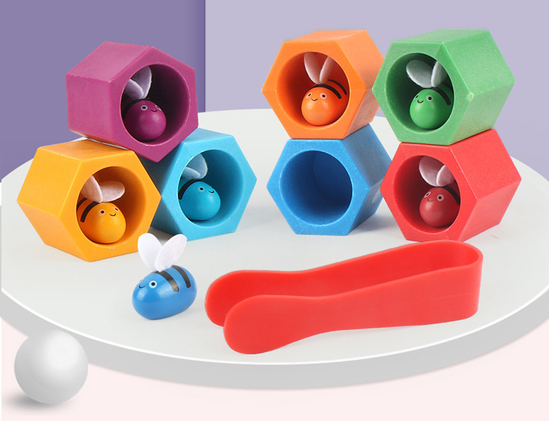 Biene Brettspiele Montessori F – Wooden Blocks Stacking Bewertung und Preis