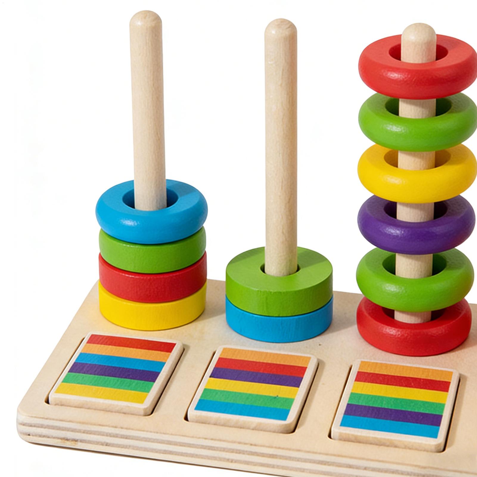 Holz-Stapelspielzeug Lernspiel – Wooden Blocks Stacking Bewertung und Preis