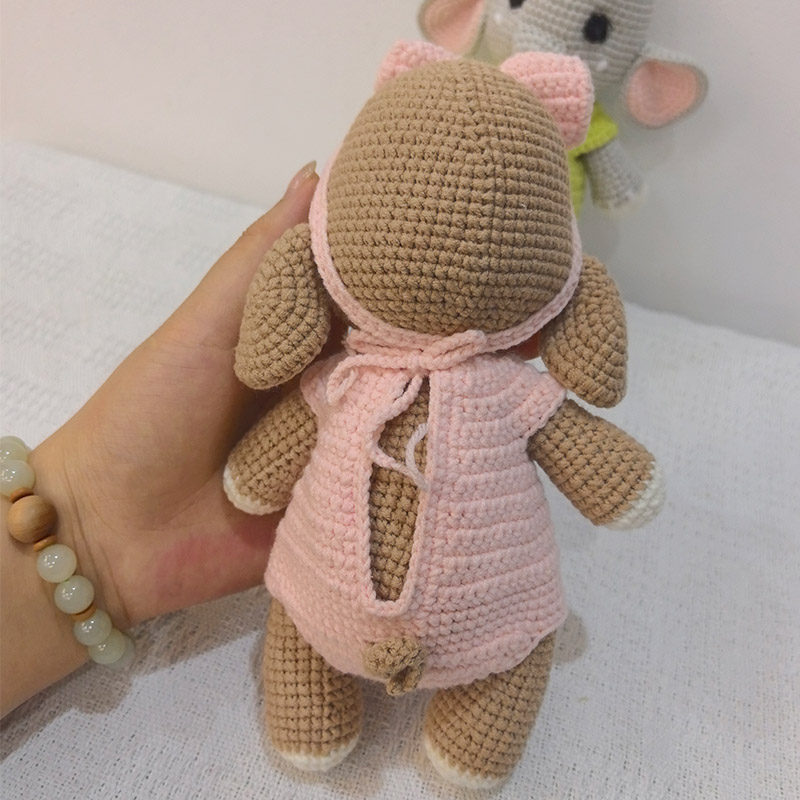 Handgefertigte gehäkelte Elefa – Kids Toys Elephant Bewertung und Preis