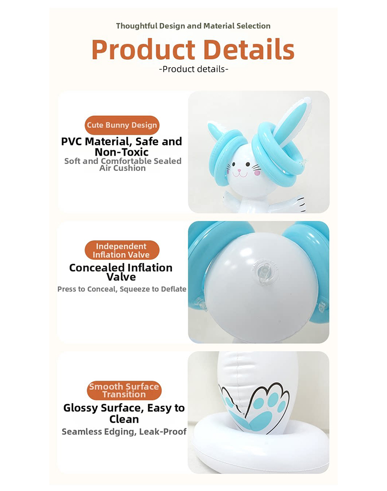 Aufblasbares Oster-Hasen-Ringw – Kids Toys Easter Bewertung und Preis