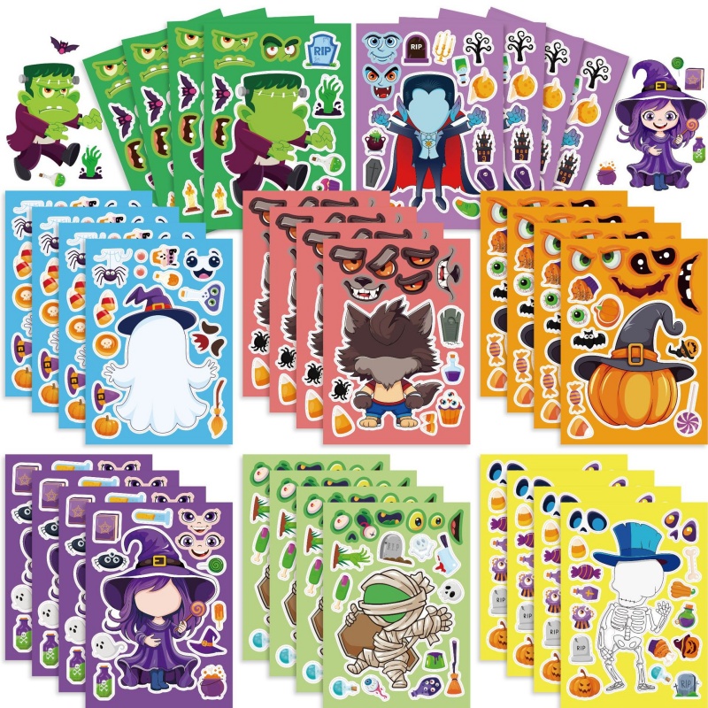 Halloween Party Spiele Aufkleb – Kids Zombie Toys Bewertung und Preis