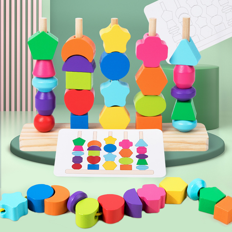 Montessori-Spielzeugset mit Ho – Wooden Blocks Stacking Bewertung und Preis