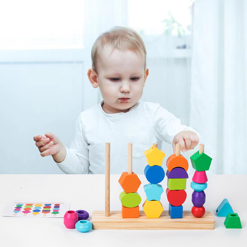 Montessori-Spielzeugset mit Ho – Wooden Blocks Stacking Bewertung und Preis