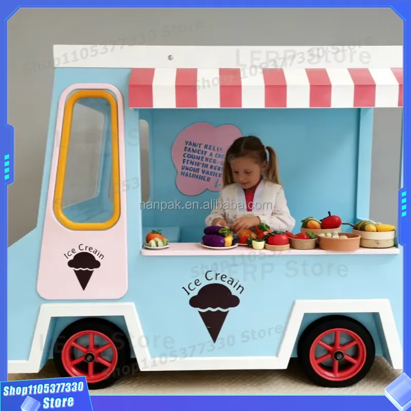 Holz-Eiswagen-Spielzeug mit Rä – Kids Toys Mall Bewertung und Preis