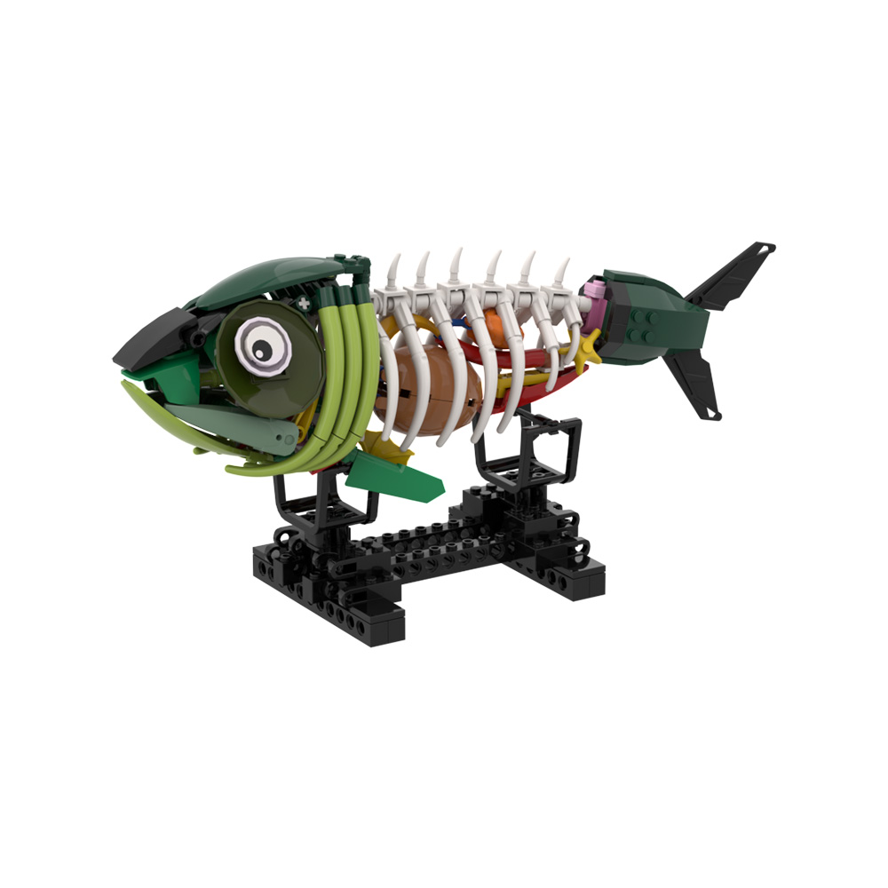 MOC Zombie-Fisch Modellbausatz – Kids Zombie Toys Bewertung und Preis