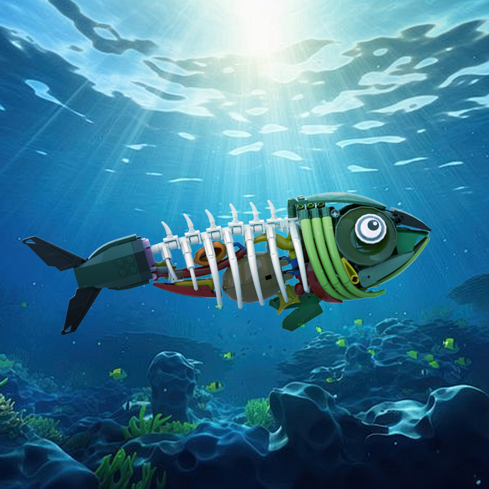 MOC Zombie-Fisch Modellbausatz – Kids Zombie Toys Bewertung und Preis