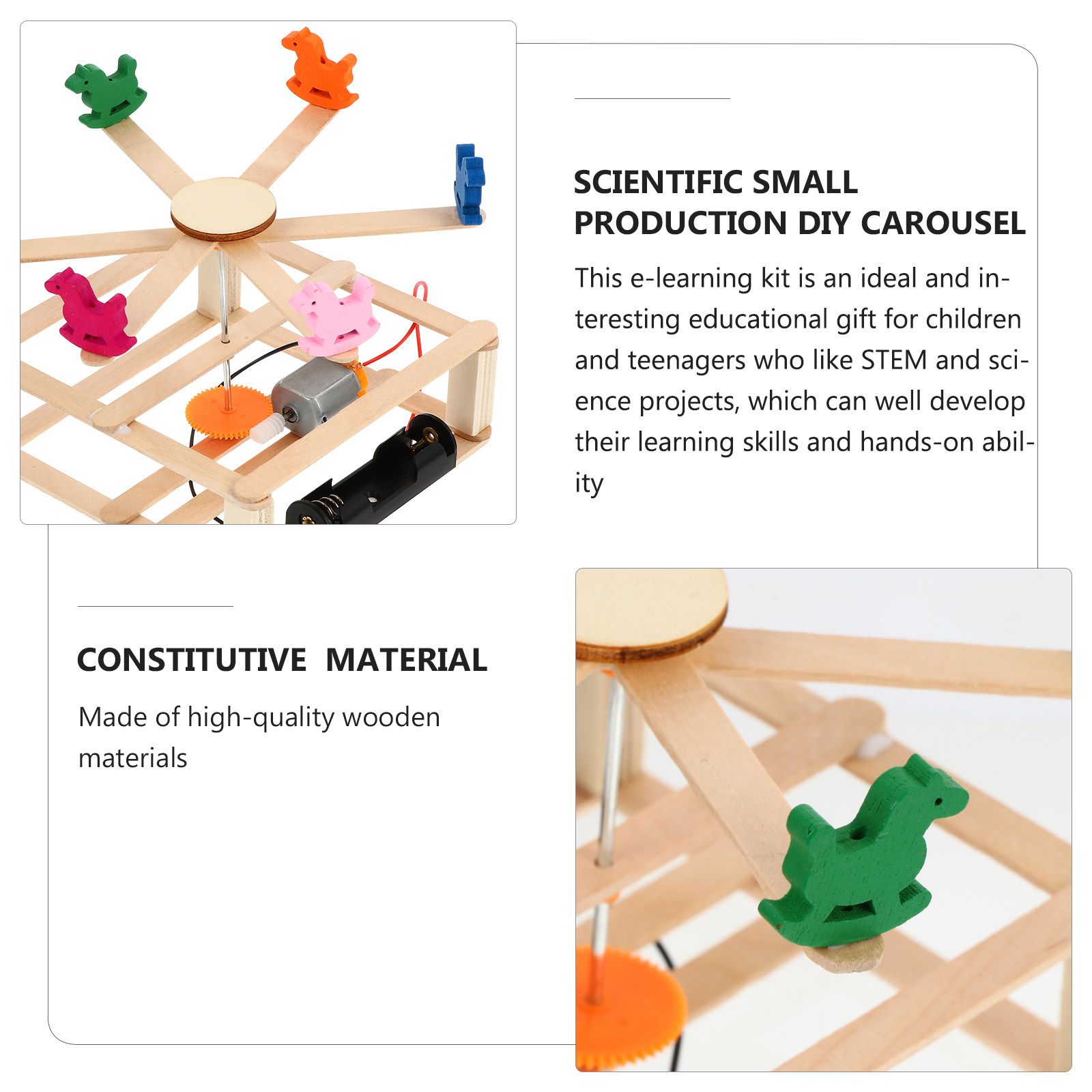 1 Set Karussell-Bausatz DIY El – Science Experiment Kit Bewertung und Preis